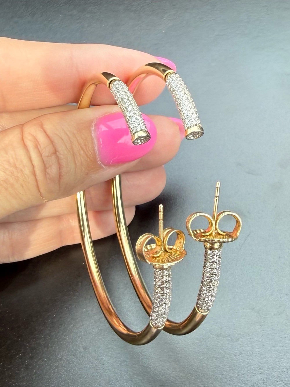 Freida Rothman Radiance Hoops - Picture 2 of 7